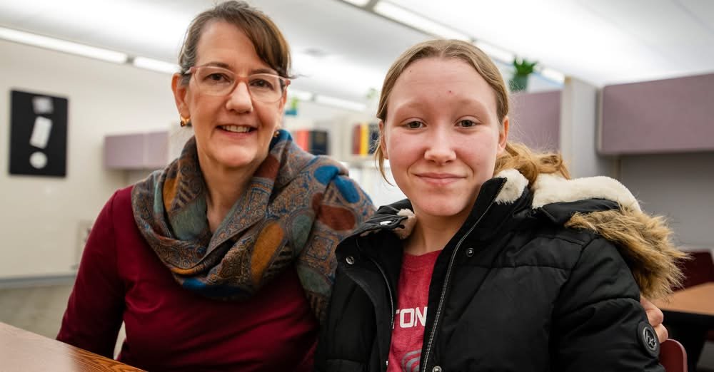 Autumn Hill Academy board member Maria and her daughter